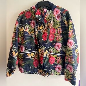 Primark tropical floral print windbreaker